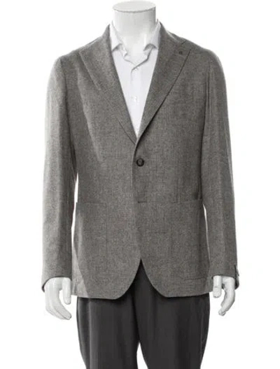 Pre-owned Tagliatore Virgin Wool Blazer In Gray