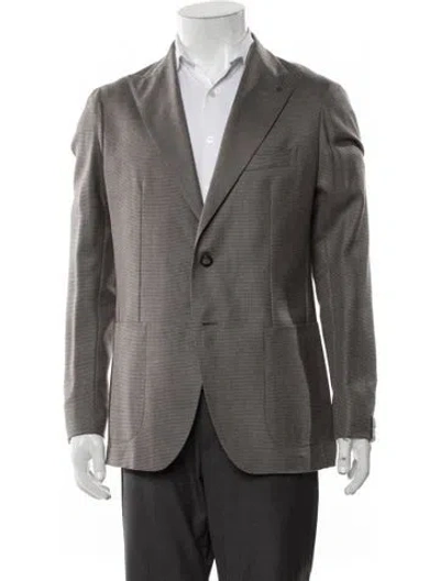 Pre-owned Tagliatore Virgin Wool Blazer W/ Tags In Gray