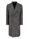 Tagliatore Double-breasted Jacket Featuring Button Detailing In Gray