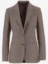 Tagliatore Virgin Wool Blend Jacket In Red