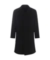 Tagliatore Virgin Wool-blend Single-breasted Coat In Black