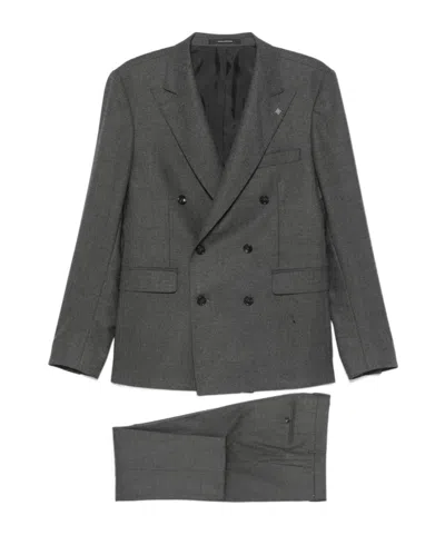 TAGLIATORE VIRGIN WOOL-BLEND SUIT
