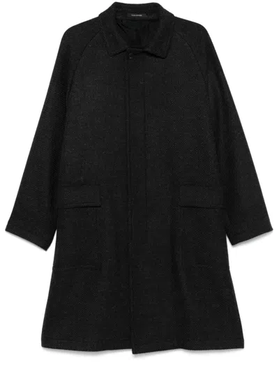 Tagliatore Virgin Wool Coat In Blue