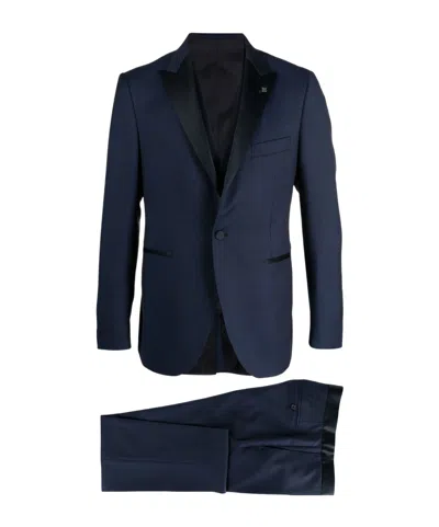 Tagliatore Virgin-wool Dinner Suit Set In Black