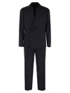 Tagliatore Virgin Wool Double Breasted Suit In Blue