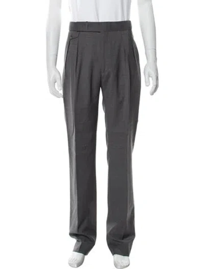 Pre-owned Tagliatore Virgin Wool Dress Pants In Multicolor