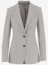 Tagliatore Virgin Wool Jacket In Gray