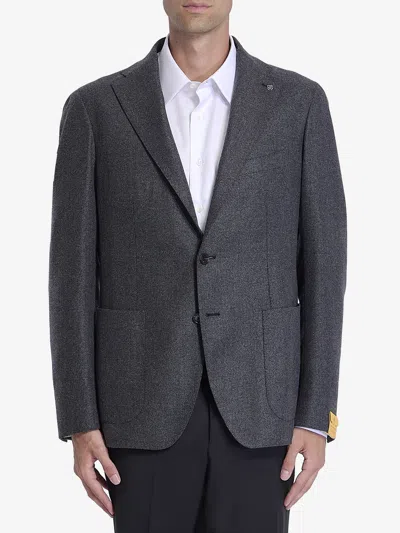 Tagliatore Virgin Wool Jacket In Grey