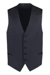 Tagliatore Virgin Wool Single-breast Waistcoat