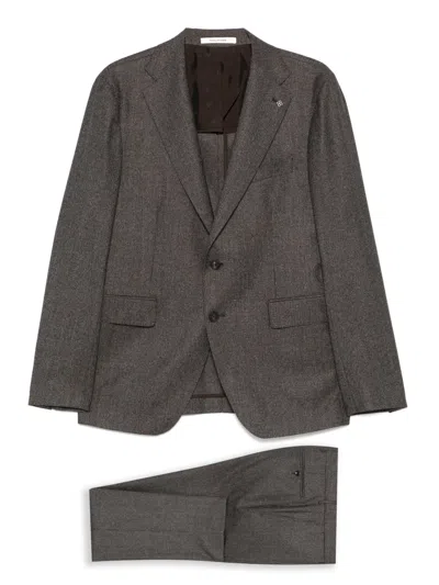 TAGLIATORE VIRGIN-WOOL SINGLE-BREASTED SUIT