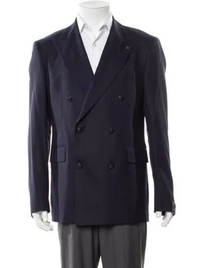 Pre-owned Tagliatore Virgin Wool Sport Coat In Blue