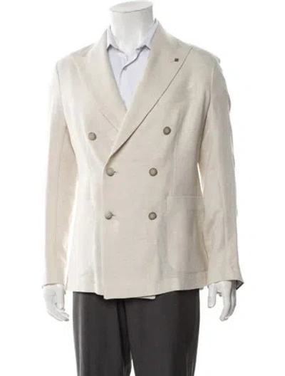 Pre-owned Tagliatore Virgin Wool Sport Coat In Neutral