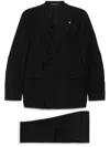 Tagliatore Virgin Wool Suit In Black