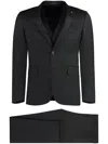 Tagliatore Wool Three-pieces Suit In Black