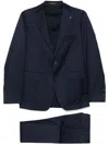 Tagliatore Virgin Wool Suit In Blue