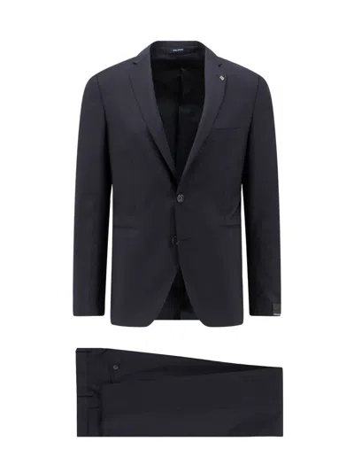 Tagliatore Virgin Wool Suit In Blue