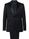 Tagliatore Single-breasted Dinner Suit In Blue