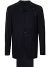 Tagliatore Virgin-wool Suit In Blue