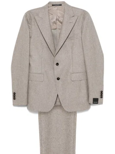 Tagliatore Single-breasted Suit In Grey