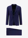 Tagliatore Virgin Wool Suit With Removable Iconic Brooch
