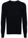 Tagliatore Twin Fine-ribbed Pullover In Blue