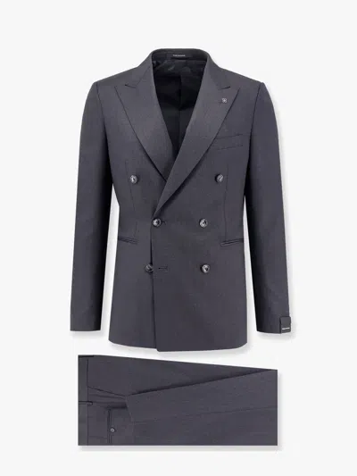 Tagliatore Virgin Wool Tuxedo In Grey