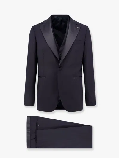 TAGLIATORE VIRGIN WOOL TUXEDO WITH VEST