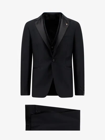 TAGLIATORE VIRGIN WOOL TUXEDO WITH VEST