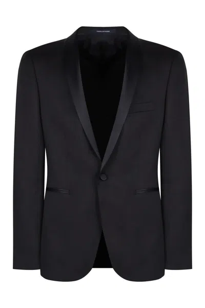 Tagliatore Virgin Wool Two-piece Suit In Black