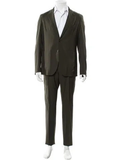Pre-owned Tagliatore Virgin Wool Two-piece Sport Coat In Green