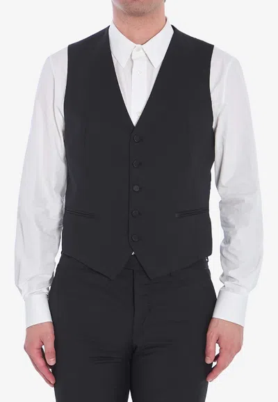 TAGLIATORE VIRGIN WOOL WAISTCOAT