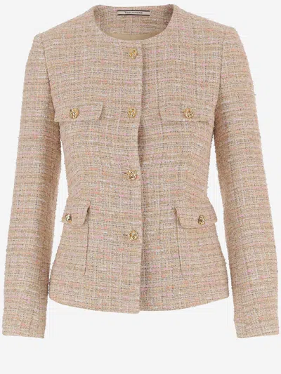 Tagliatore Button Flap-pocket Jacket In Neutral
