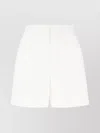 Tagliatore Viscose Blend Shorts Back Pockets
