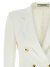 Tagliatore Button Double-breasted Blazer In White