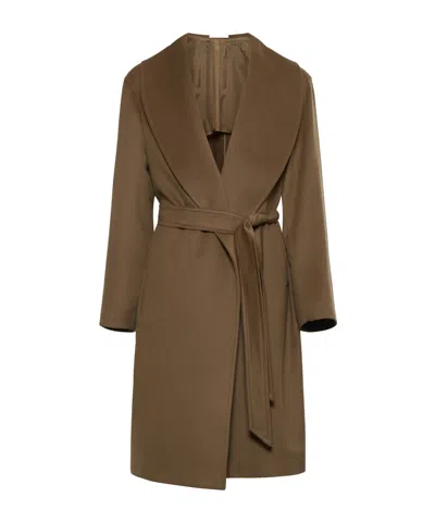 TAGLIATORE WAIST-STRAP COAT