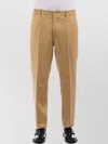 Tagliatore Waistband Trousers With Pockets And Loops In Brown