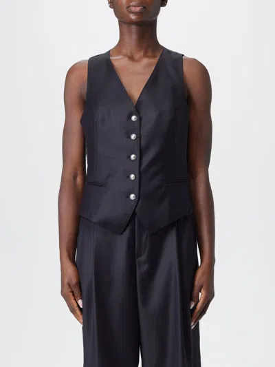 Tagliatore Waistcoat  Woman Color Blue In Black