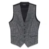 Tagliatore Single Breasted Vest In Black