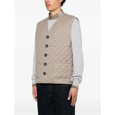 Tagliatore Padded Gilet In Neutral