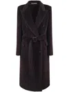 Tagliatore Warm Lined Brown Alpaca And Virgin Wool Coat In Brown