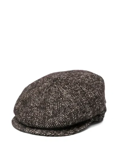 Tagliatore Weave Beret In Black
