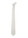 Tagliatore White Classic Tie In Neutral