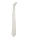 Tagliatore White Classic Tie In Fabric Man In White