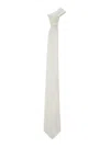 Tagliatore White Classic Tie In Fabric Man In White
