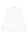 Tagliatore Cotton Single-breasted Jacket In White