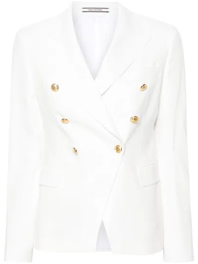 Tagliatore White Double-breasted Blazer