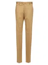 Tagliatore White Flannel Trousers In Beige