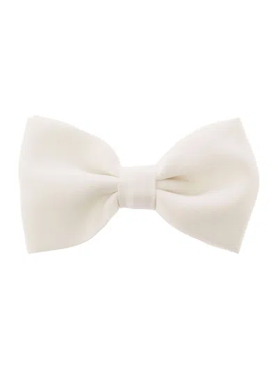 TAGLIATORE WHITE IVORY PRE-TIED BOW TIE