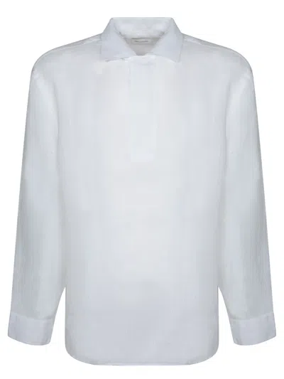 Tagliatore White Linen Shirt