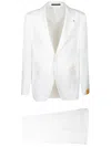 Tagliatore White Linen Suit In White